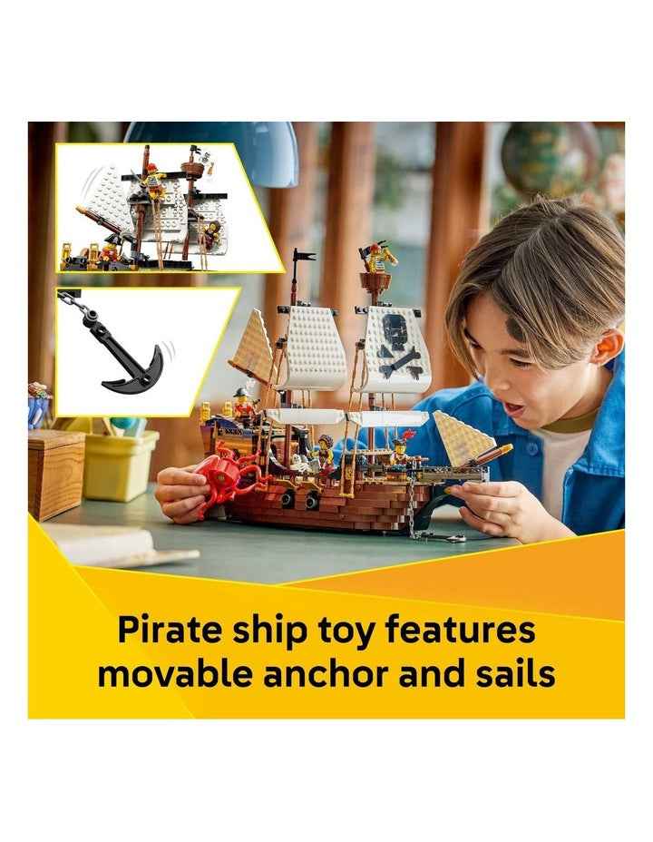 3 in 1 Iconic Creator Pirate Ship Building Toy 31387