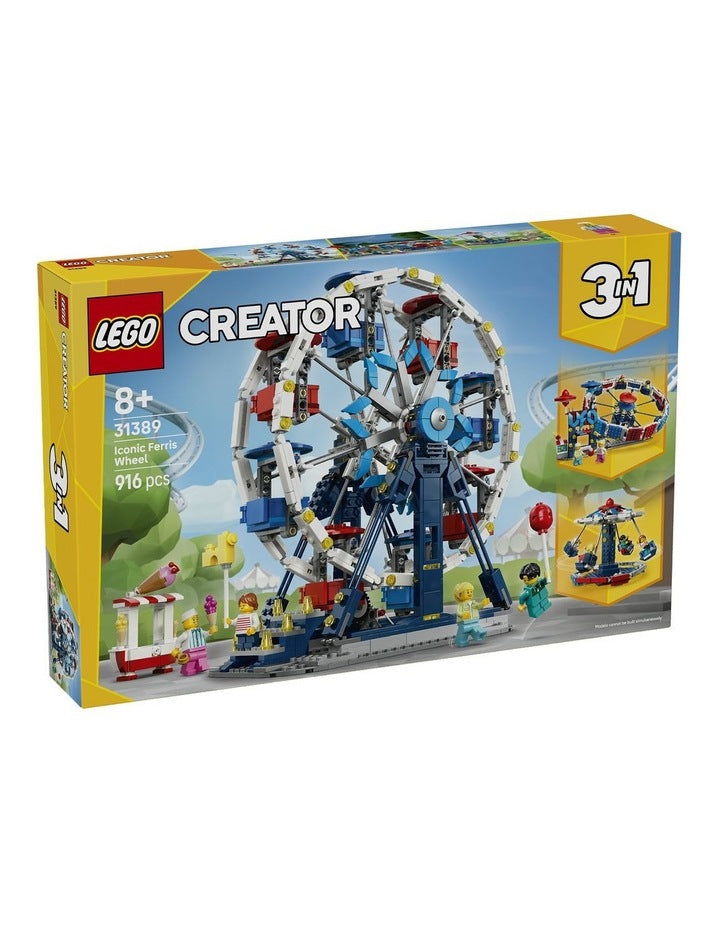 3 in 1 Iconic Ferris Wheel Creator Building Set 31389