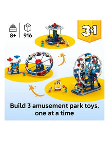 3 in 1 Iconic Ferris Wheel Creator Building Set 31389