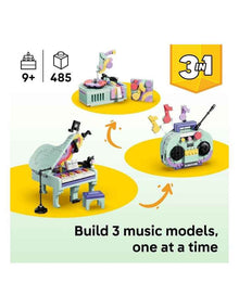 3 in 1 Music Decor Piano With Cat Creator Building Set 31392