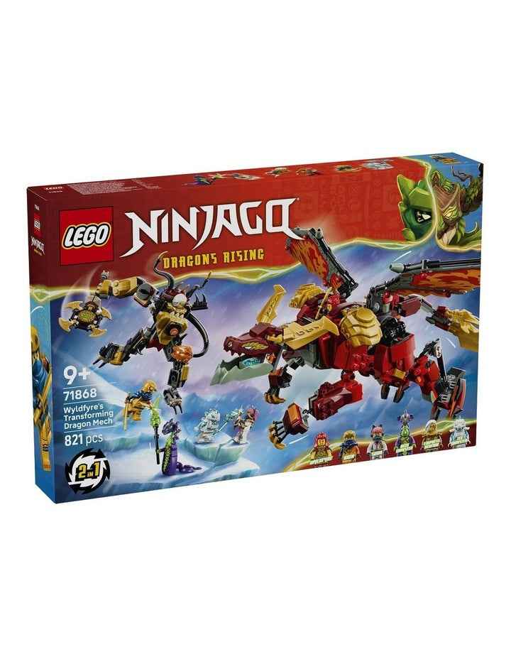 Wyldfyre's Transforming Dragon Mech Ninjago Building Set 71868
