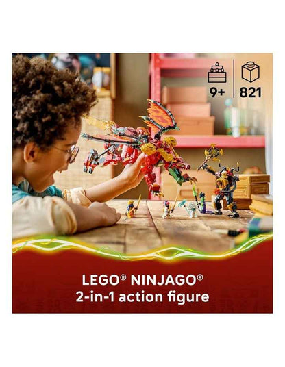 Wyldfyre's Transforming Dragon Mech Ninjago Building Set 71868