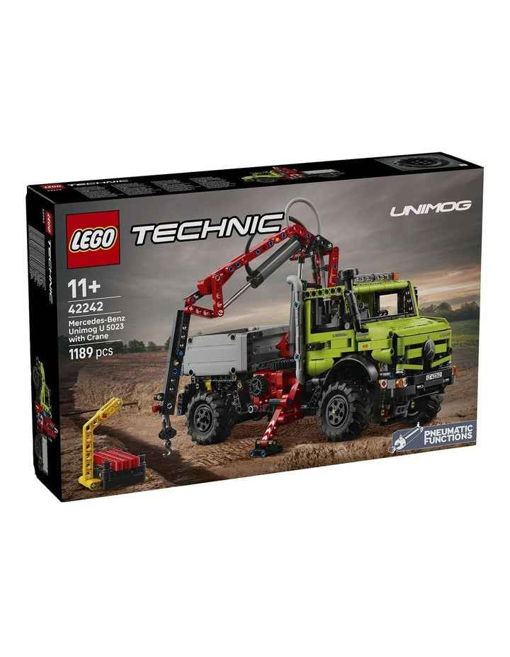 Technic Mercedes-Benz Unimog U 5023 with Crane Model Building 42242