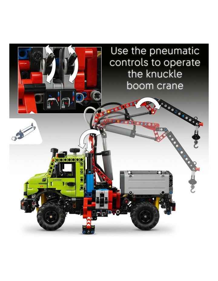 Technic Mercedes-Benz Unimog U 5023 with Crane Model Building 42242