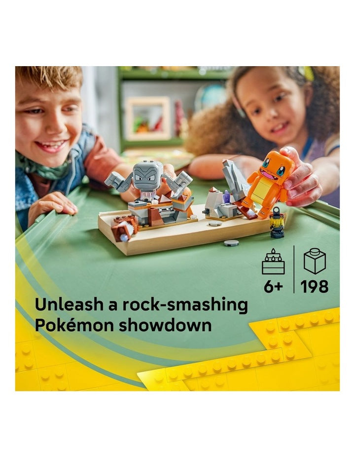 Pokémon Smart Play: Charmander and Geodude's Cavern Clash Building Toy 72157
