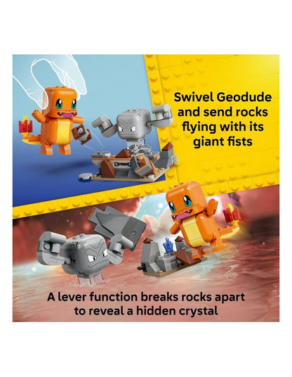 Pokémon Smart Play: Charmander and Geodude's Cavern Clash Building Toy 72157