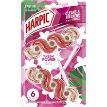Harpic Fresh Power Rose Caged Toilet Cleaner Block 2 pack