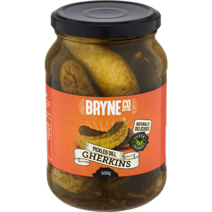 Bryne Co Pickled Dill Gherkins 500g