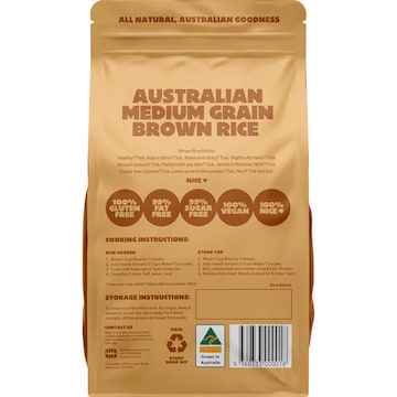 Nice Rice Medium Grain Brown Rice 1kg