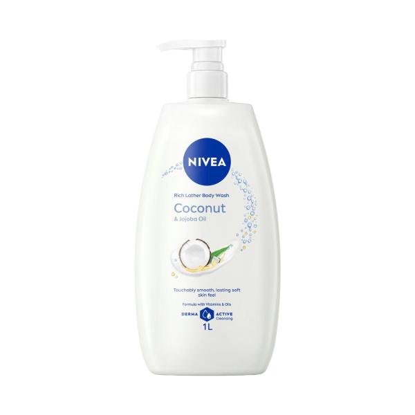 NIVEA SHOWER BODY WASH COCONUT 1LITRE