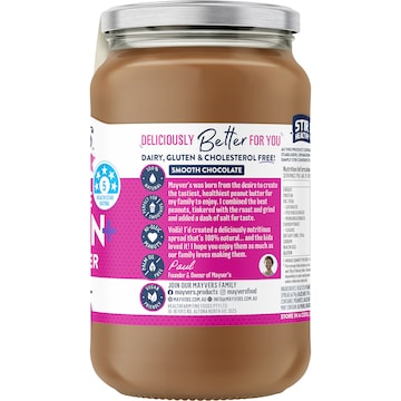 Mayver's Smooth Choc Protein Peanut Spread 375g