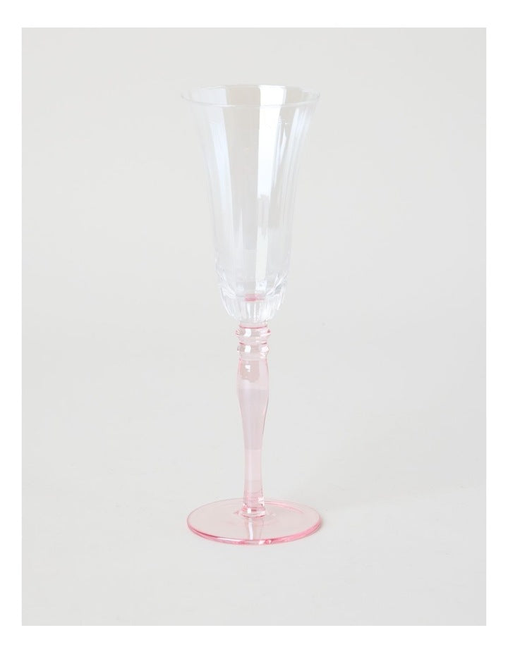 Maisie Champagne Glass Set of 4 150ml in Pink