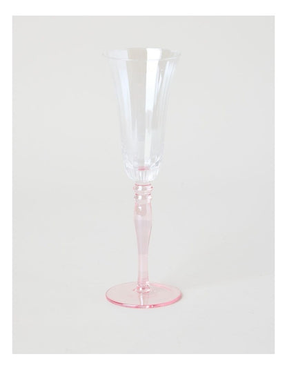 Maisie Champagne Glass Set of 4 150ml in Pink