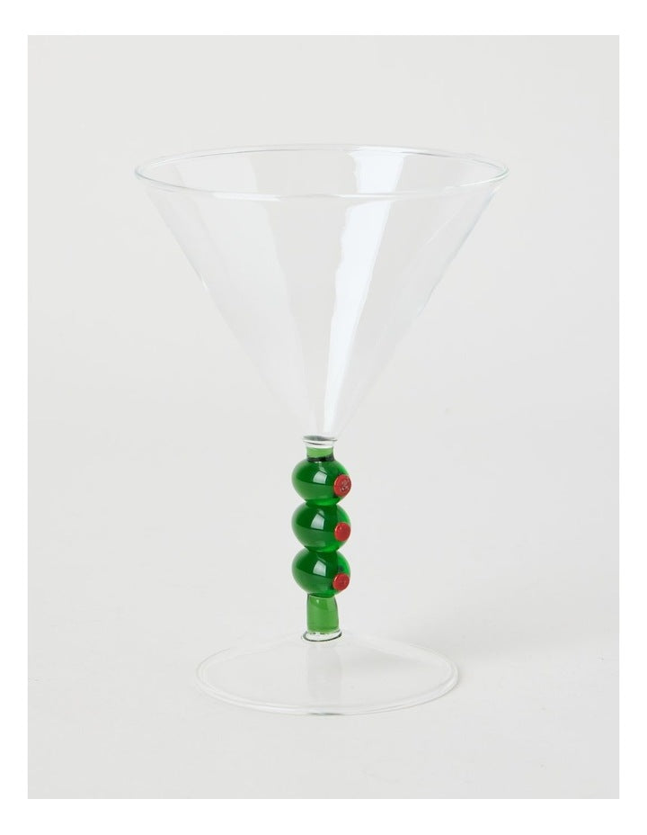 Olive Martini Glass Set of 2 220ml in Clear