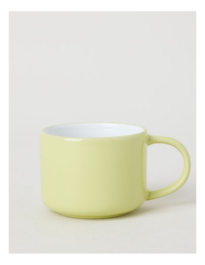 Two Tone Set of 4 Mugs in Yellow