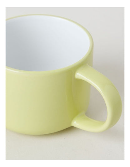 Two Tone Set of 4 Mugs in Yellow