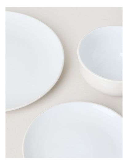 Two Tone 12pc Dinner Set in Cloud