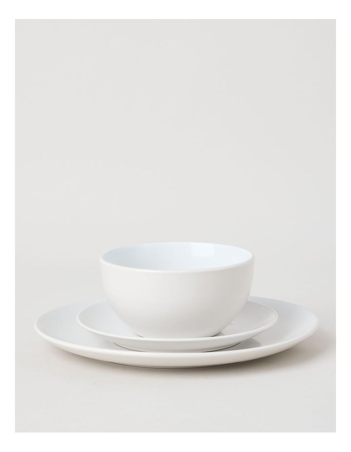 Two Tone 12pc Dinner Set in Cloud
