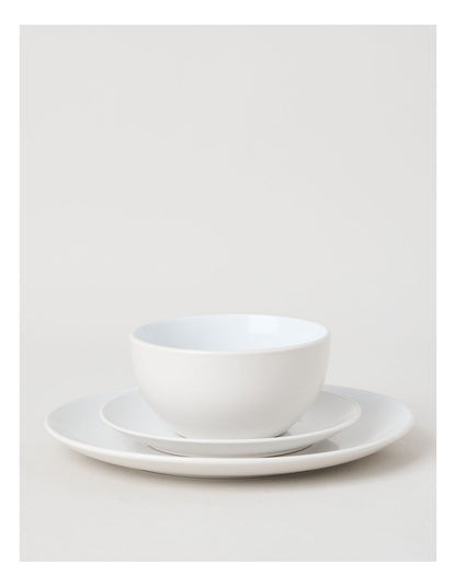 Two Tone 12pc Dinner Set in Cloud