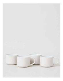 Two Tone Set of 4 Mugs in Cloud