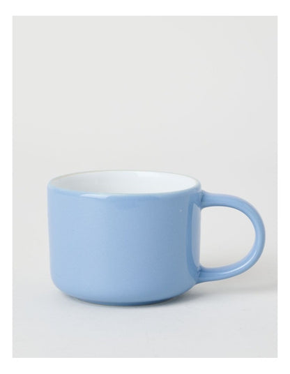 Two Tone Set of 4 Mugs in Blue