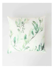 Warburton Cushion in Green Native Leaf Print