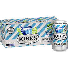 Kirks Sugar Free Lemonade Soft Drink  Multipack Cans 375ml x10 Pack
