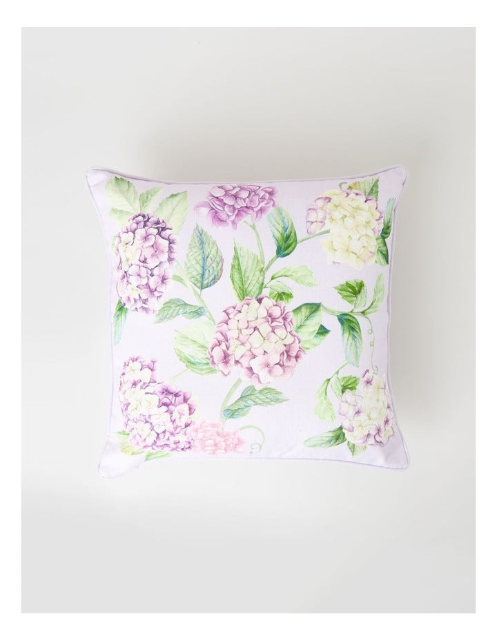 Celine Cushion in Lavender Hydrangea Print
