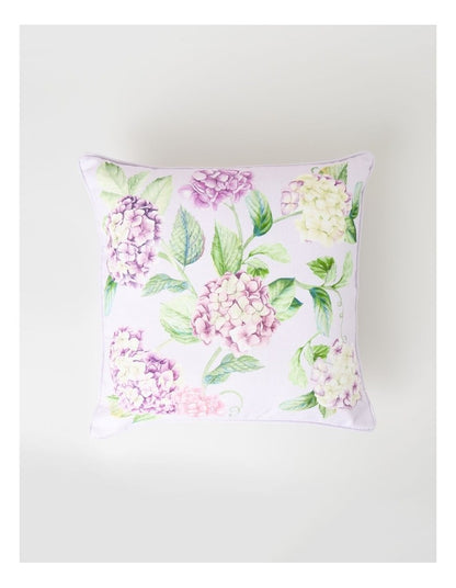 Celine Cushion in Lavender Hydrangea Print