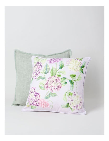 Celine Cushion in Lavender Hydrangea Print
