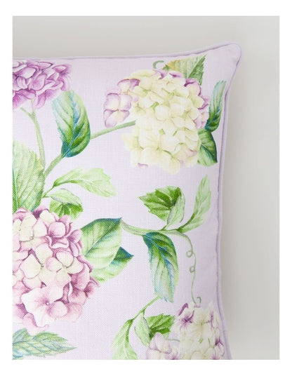 Celine Cushion in Lavender Hydrangea Print