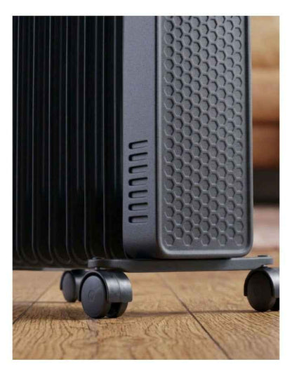 2400W 11 Fin Oil Column Heater in Charcoal