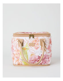 Lauren Stringini Art Series Square Lunch Bag in Cockatiel Print