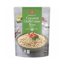 COLES MICROWAVE RICE POUCH:COCONUT CHILLI LIME:.:250 GRAM