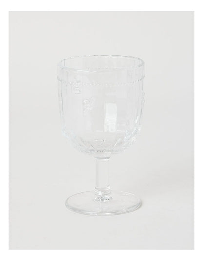 Honey Bee Wine Glass Set of 4 330ml in Clear