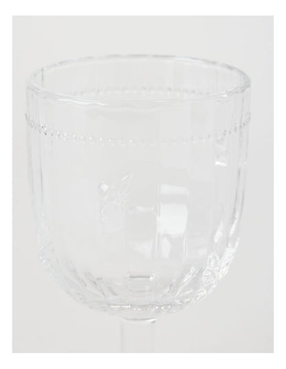 Honey Bee Wine Glass Set of 4 330ml in Clear
