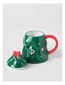 Christmas Tree Mug with Lid