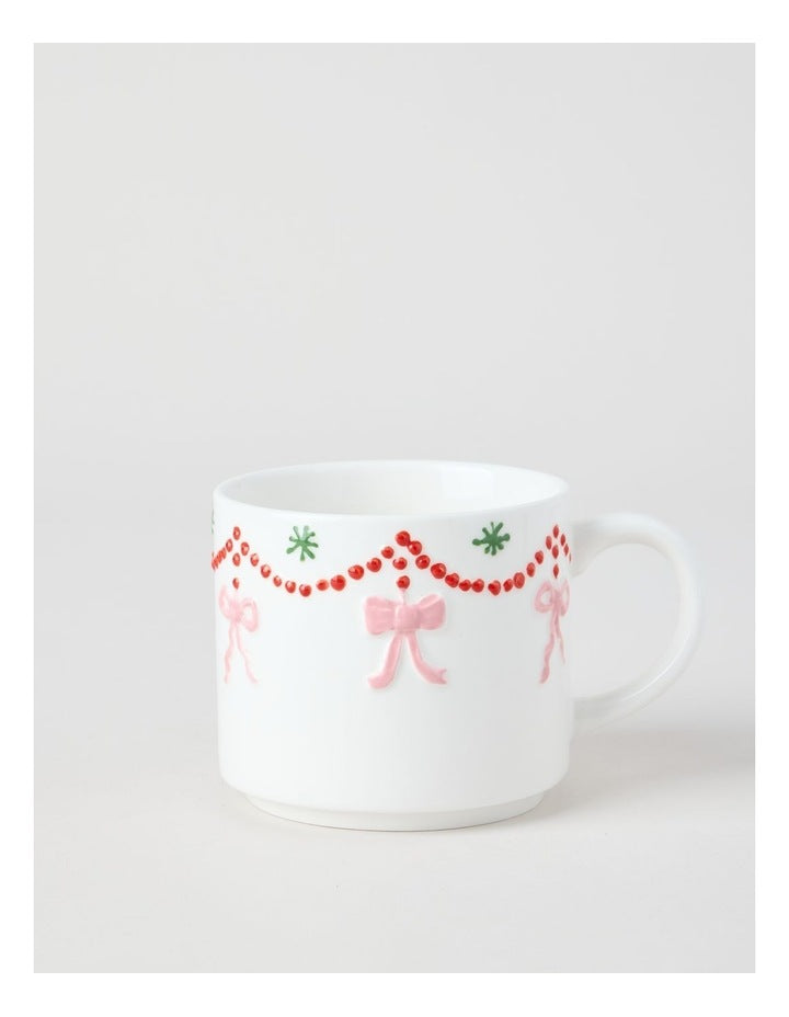 Ribbon Garland Mug