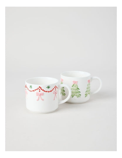 Ribbon Garland Mug