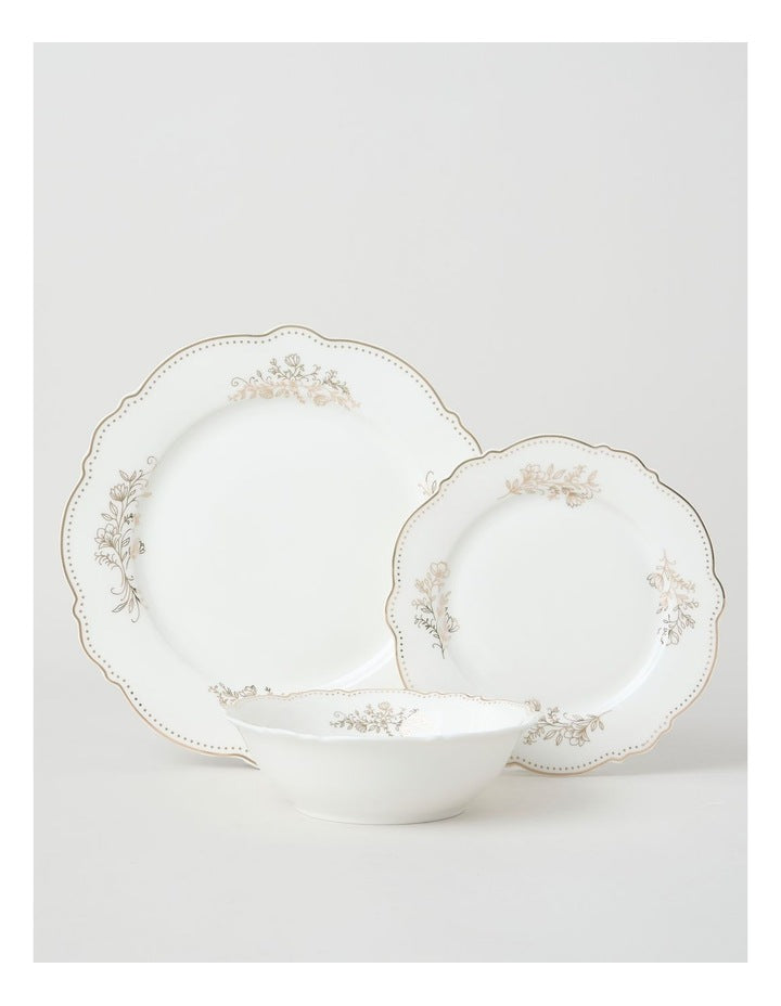 Luxe Gilded 12pc Dinner Set in Gold