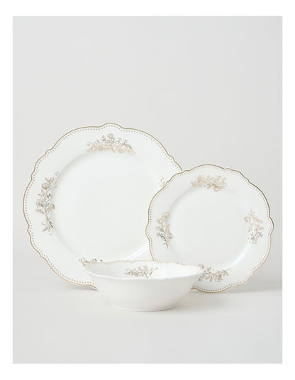 Luxe Gilded 12pc Dinner Set in Gold