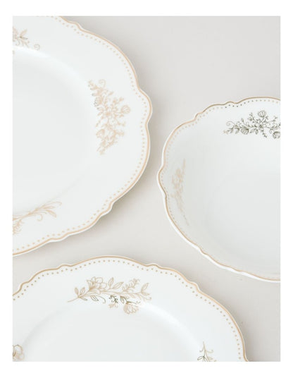Luxe Gilded 12pc Dinner Set in Gold