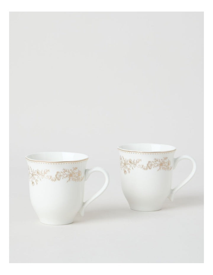 Luxe Gilded Mug Set of 2 in Gold