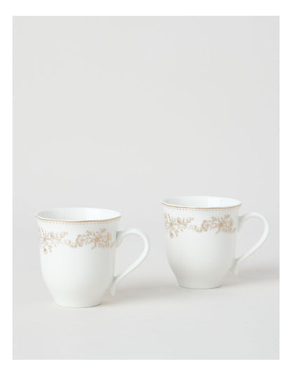 Luxe Gilded Mug Set of 2 in Gold