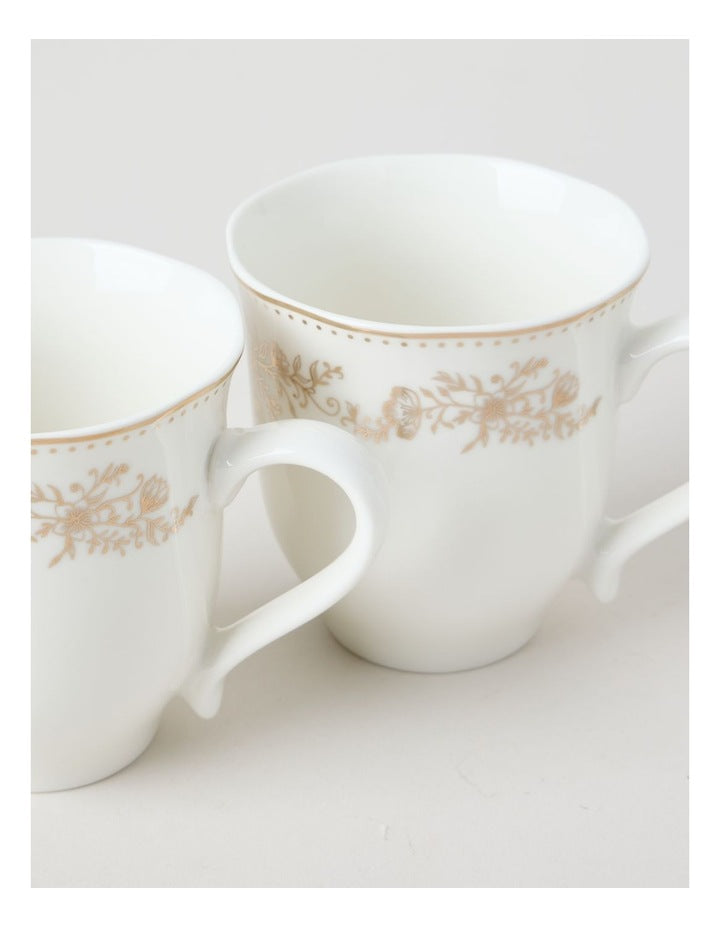 Luxe Gilded Mug Set of 2 in Gold