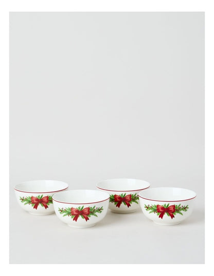 Heirloom Christmas Wreath Bowl Set of 4