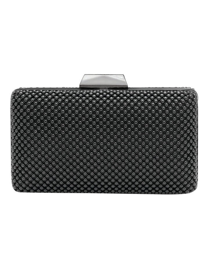 Natasha Ball Mesh Clutch in Black