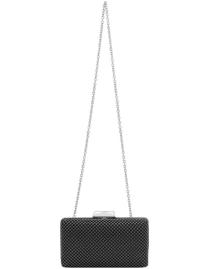 Natasha Ball Mesh Clutch in Black