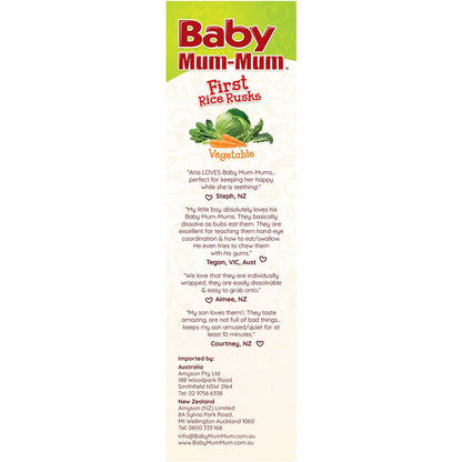 Baby Mum-Mum Snack Vegetable Rice Rusk 36g