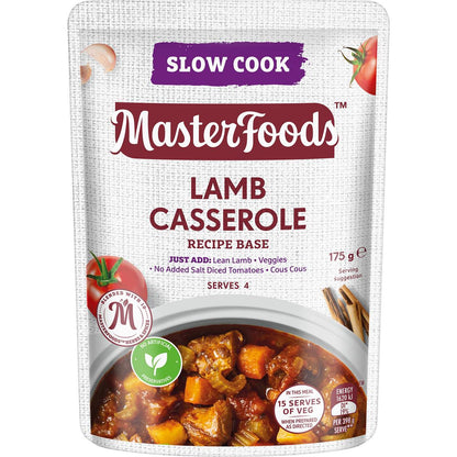 MasterFoods Lamb Casserole Slow Cook Recipe Base 175g